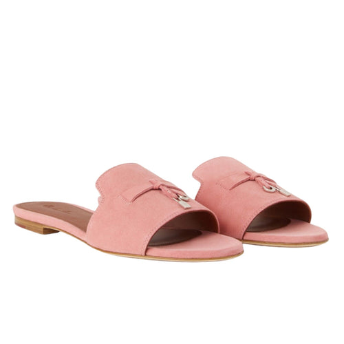 Loro Piana Summer Charms Slipper Halite