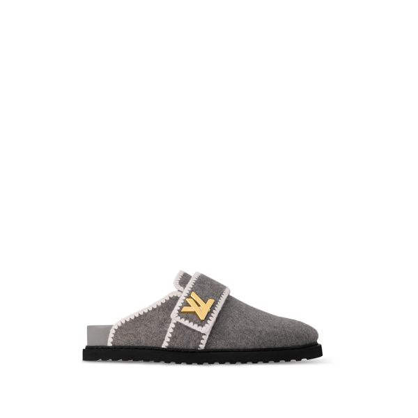 Louis Vuitton Cosy Flat Comfort Gray Clog