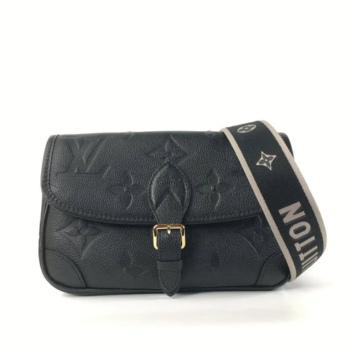 Louis Vuitton Diane Monogram Empreinte Leather Black Bag