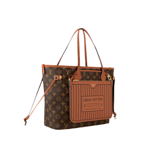 Louis Vuitton New Reversible Neverfull Inside Out MM Brown