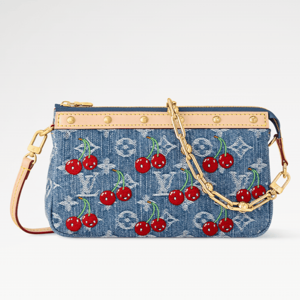 Louis Vuitton x Murakami Pochette Accessoires Monogram Denim - BEAUTY BAR