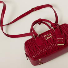 Miu Miu Arcadie Matelassé Nappa Leather - Bag Red - BEAUTY BAR