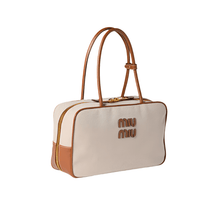 Miu Miu Beau Large Canvas and Leather Bag – Luxury Designer Tote for Women | Elegant Everyday Statement - BEAUTY BAR