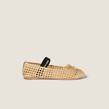 Miu Miu Braided Ballerina Flats Detailed With Soft Leather