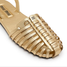 Miu Miu Laminated Nappa Leather Fisherman Sandals