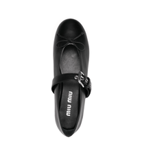 Miu Miu Leather Ballerina Shoes