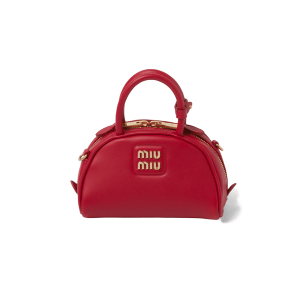 Miu Miu Leather Top Handle Bag – Elegant Handbag - BEAUTY BAR