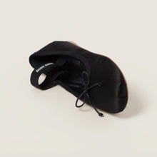 Miu Miu Logo-Strap Satin Ballerinas Shoes