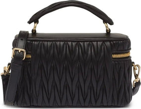 Miu Miu Matelassé Leather Mini Bag – Black - BEAUTY BAR