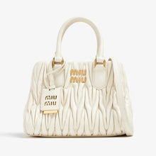 Miu Miu Matelassé Leather Mini Handbag – Off White