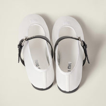 Miu Miu Mesh Fabric Ballerinas Whtie