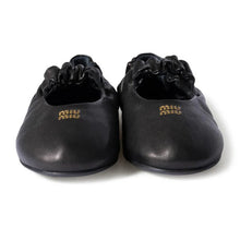 Miu Miu Ruches Nappa Leather Ballerinas - BEAUTY BAR