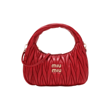 Miu Miu Small Miu Wander Red Matelassé Bag - BEAUTY BAR
