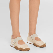 Miu Miu Tyre Technical Fabric And Suede Ballerinas