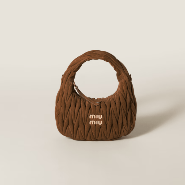 Miu Miu Wander Matelassé Suede Bag - BEAUTY BAR