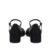 Miu Miu Women's Black Canvas Leather - Lined Mary Jane Pumps - BEAUTY BAR