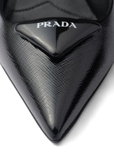 Prada Leather Slingback Pumps Black Heels