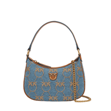 Pinko Mini Love Bag Half Moon Denim - BEAUTY BAR