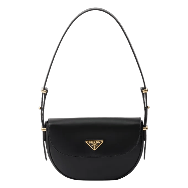 Prada Arqué Leather Shoulder Bag - BEAUTY BAR