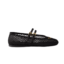Prada Black Mesh Fabric Ballerinas - BEAUTY BAR