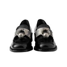 Prada Brushed Leather Loafers With Metal Details - BEAUTY BAR