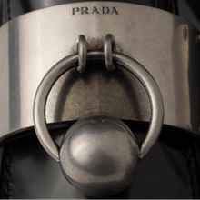 Prada Brushed Leather Loafers With Metal Details - BEAUTY BAR