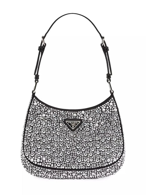 Prada Cleo Satin Bag With Crystals
