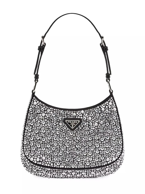 Prada Cleo Satin Bag With Crystals - BEAUTY BAR