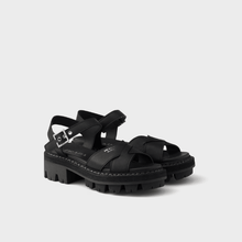 Prada Crisscross Leather Platform Sandals - BEAUTY BAR