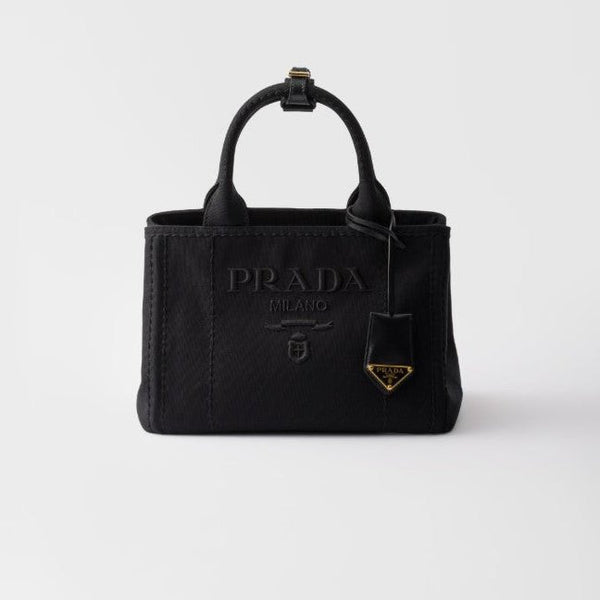 Prada Jardinière Small Cotton Canvas Handbag - BEAUTY BAR