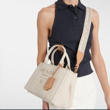 Prada Jardinière Small Linen Blend Bag - BEAUTY BAR