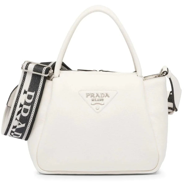 Prada Large Logo-Plaque Tote Bag - BEAUTY BAR