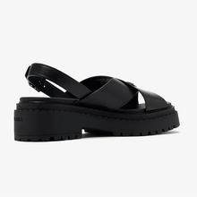 Prada Leather Sandals With The Iconic Enameled Metal Triangle Logo