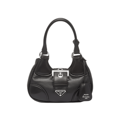 Prada Moon Re-Nylon And Leather Bag