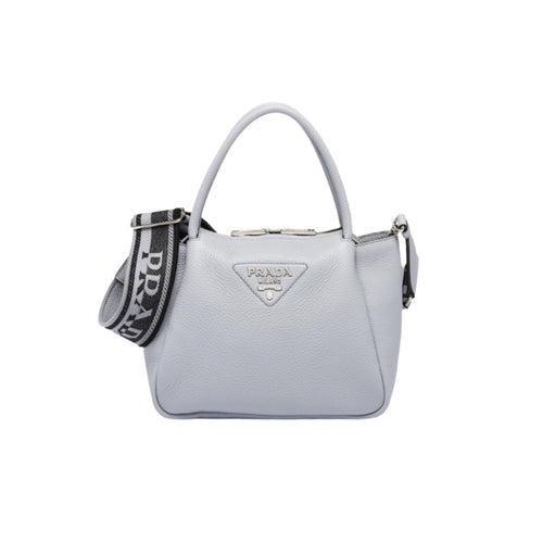 Prada Small Leather Baby Blue Handbag