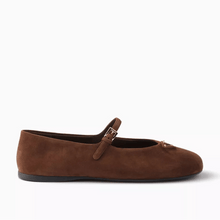 Prada Suede Ballerinas For Women - Brown