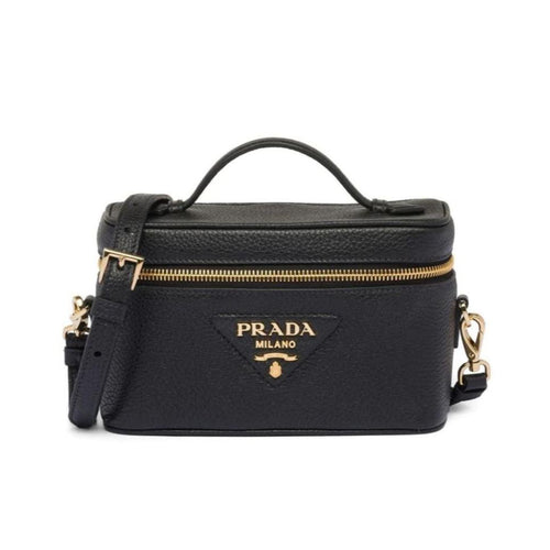 Prada Women Leather Mini Bag Black
