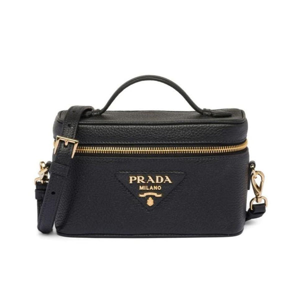 Prada Women Leather Mini-Bag-Black - BEAUTY BAR