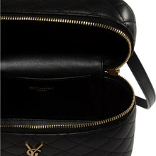Saint Laurent Black Vanity Bag With Cassandre In Quilted Leather Woman - BEAUTY BAR