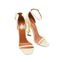 Saint Laurent Cream Leather Opyum Sandals - BEAUTY BAR