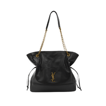 Saint Laurent Jamie Shopping Bag – Black Quilted Leather with Tonal YSL Logo | Luxury Designer Tote - BEAUTY BAR
