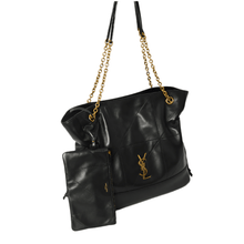 Saint Laurent Jamie Shopping Bag – Black Quilted Leather with Tonal YSL Logo | Luxury Designer Tote - BEAUTY BAR