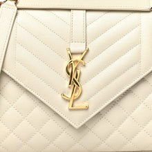 Saint Laurent Medium Envelope Gold Chain Shoulder White Bag - BEAUTY BAR