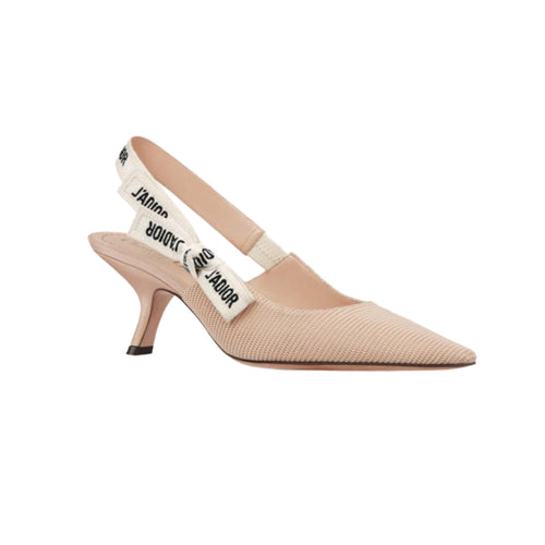 Technical Canvas Ribbon J'Adior Slingback