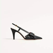 Valentino Bowow Slingback Pumps In leather 85mm