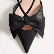 Valentino Bowow Slingback Pumps In leather 85mm
