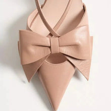 Valentino Bowow Slingback Pumps In Leather - BEAUTY BAR