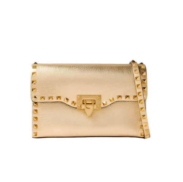 Valentino Gold Garavani Small Rockstud Crossbody Bag In Grainy Leather - BEAUTY BAR