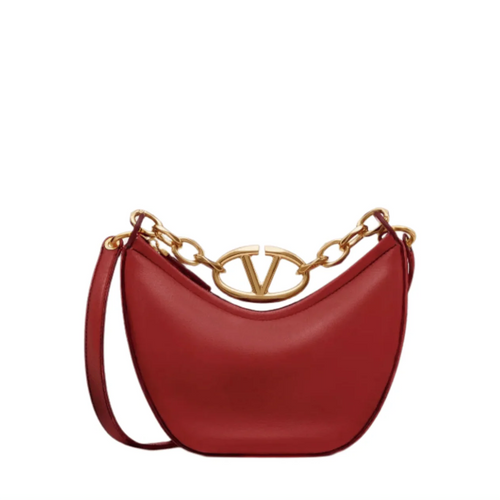Valentino Moon Bag In Nappa Leather With Chain