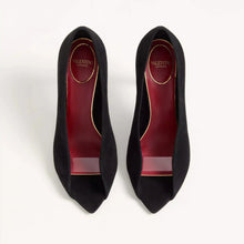 Valentino Open Toe Revealed Suede Pumps 105mm - BEAUTY BAR